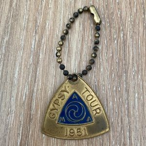 VTG 1951 AMA Gypsy Tour Keychain -Rare